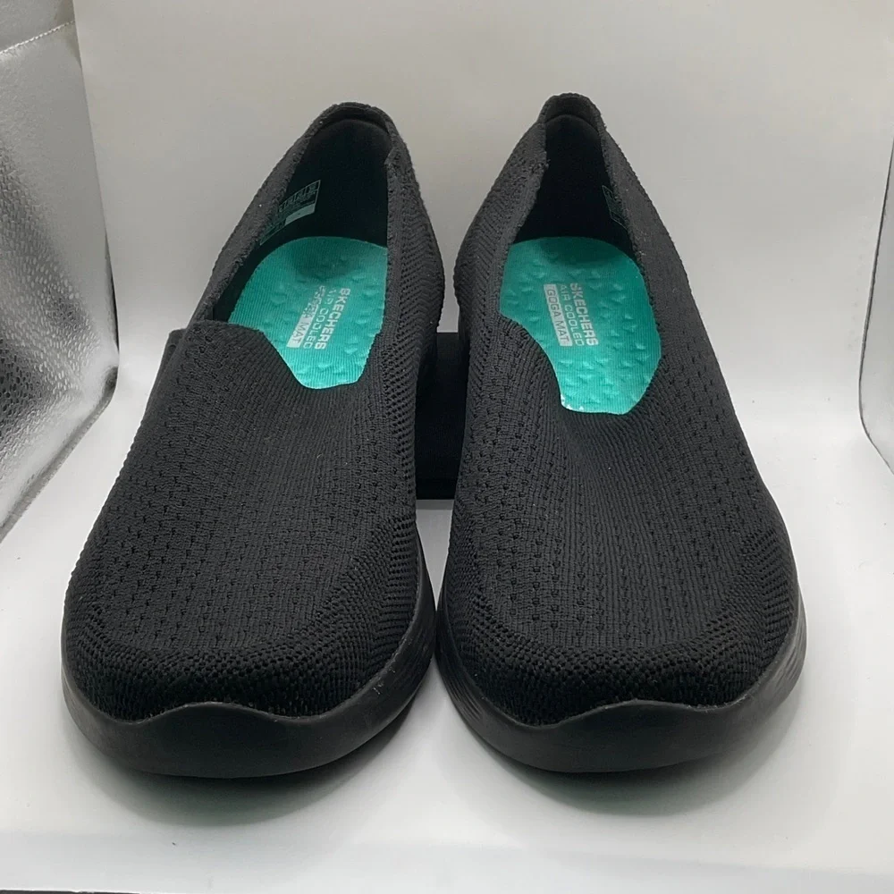 Skechers Black Knit Comfort Shoes